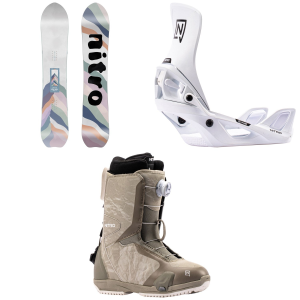 Nitro Women's Nitro Drop Snowboard 2027 - 142 Package (142 cm) + S Womens in Black size 142/S - $1142.87 at evo