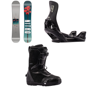 Nitro Nitro Cheap Thrills Snowboard 2027 - 155W Package (155W cm) + M Mens in Black size 155W/M - $1043.87 at evo