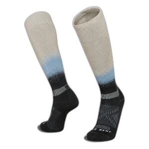 Le Bent Targeted Cushion Fadeaway Socks 2027 in White size Medium | Nylon/Wool/Elastane