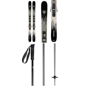 Rossignol Sender Free 90 Skis + Xpress 10 Bindings 2027 - 170 Package (170 cm) + 135 M's Poles in Black size 170/135 | Nylon/Aluminum