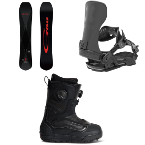 GNU Turbo GreMedium/Largein C3 Snowboard 2027 - 161 Package (161 cm) + L Mens in Black size 161/L | Nylon/Aluminum
