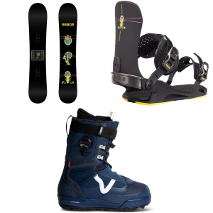 Arbor El Camino Snowboard 2027 - 161 Package (161 cm) + M Mens in Black size 161/M | Aluminum/Plastic