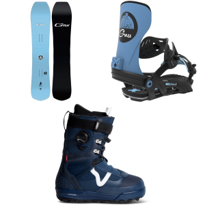GNU GreMedium/Largein Snowboard 2027 - 155 Package (155 cm) + S Mens in Black size 155/S | Aluminum