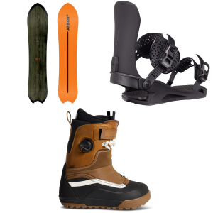 Arbor Rooster Fish Snowboard 2027 - 153 Package (153 cm) + L Mens in Red size 153/L | Aluminum/Plastic