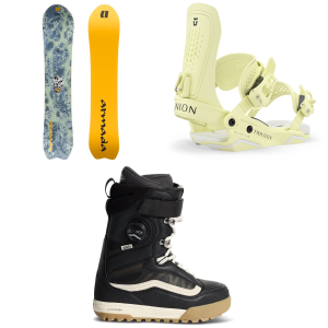 Women's Armada Kure Snowboard 2027 - 150 Package (150 cm) + M Womens in Yellow size 150/M | Aluminum/Bamboo