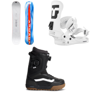 Armada Blueprint Snowboard 2027 - 155 Package (155 cm) + L Mens in White size 155/L