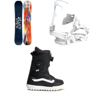 Women's GNU Gloss Snowboard 2027 - 148 Package (148 cm) + S/M Womens in Purple size 148/S/M | Nylon/Aluminum
