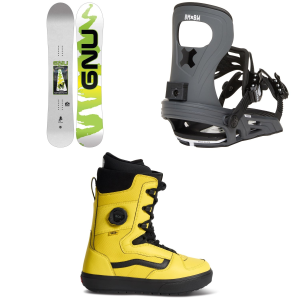 GNU Antigravity Snowboard 2027 - 159W Package (159W cm) + S Mens in Grey size 159W/S | Nylon/Aluminum