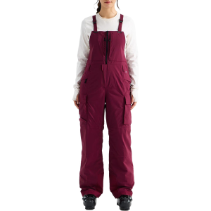 The North Face Women's The North Face Freedom Insulated Short Bibs 2027 in Purple size Medium | Nylon/Polyester - $300.00 at evo
