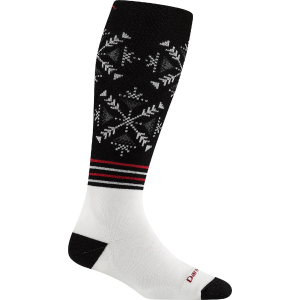 Women's Darn Tough Snowfall Midweight OTC Socks 2027 in Green size Medium | Nylon/Spandex/Wool