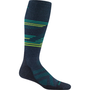 Darn Tough Carve Midweight OTC Socks 2027 in Blue size Medium | Nylon/Wool/Elastane