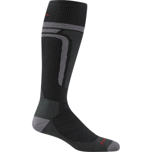 Darn Tough Edge Thermolite OTC Midweight Padded Cushion Socks 2027 in Black size Large | Nylon/Wool/Elastane