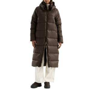 Women's The North Face Hydrenalite(TM) City Long Down Hooded Parka Jacket 2027 in Brown size Large | Nylon