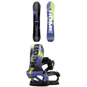 Rome Viper Snowboard 2027 - 160W Package (160W cm) + S Mens size 160W/S | Aluminum/Bamboo