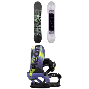 Rome Boneless Snowboard 2027 - 153 Package (153 cm) + M/L Mens size 153/M/L | Aluminum