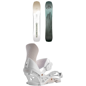 Women's Jones Flagship Snowboard 2027 - 146 Package (146 cm) + S Womens in White size 146/S | Nylon/Plastic