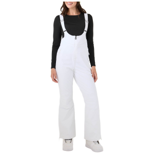 Women's Roxy Summit Bib 2027 in White size Medium | Elastane/Polyester