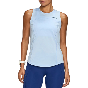 Women's Janji Run All Day Tank Top 2026 in Blue size X-Large | Polyester