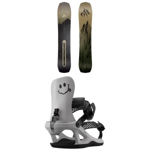 Kid's Jones Flagship SnowboardKids' 2027 - 137 Package (137 cm) + Kids in Gray | Plastic