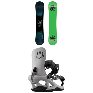 Kid's Never Summer Proto Wilder SnowboardBoys' 2027 - 144 Package (144 cm) + Kids | Nylon/Plastic in Gray | Nylon/Polyester/Plastic