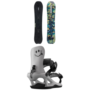 Kid's K2 Passport Jr SnowboardKids' 2027 - 127 Package (127 cm) + Kids in Gray