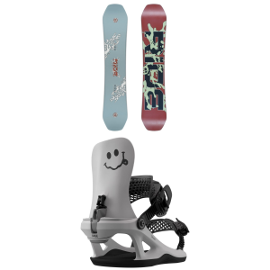 Kid's Ride Zero Jr SnowboardKids' 2027 - 147 Package (147 cm) + Kids in Gray