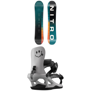 Kid's Nitro Future Team SnowboardBoys' 2027 - 151 Package (151 cm) + Kids in Gray