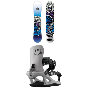 Lib Tech Kid's Lib Tech Banana Blaster SnowboardKids' 2027 - 115 Package (115 cm) + Kids in Gray - $521.95 at evo