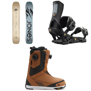 Jones Flagship Snowboard 2026 - 154 Package (154 cm) + M Mens in Black size 154/M | Nylon/Bamboo