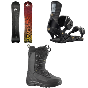 Jones Freecarver 9000S Snowboard 2026 - 152N Package (152N cm) + M Mens in Black size 152N/M | Nylon/Plastic