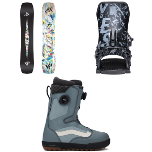 Jones Jones Mind Expander Twin Snowboard 2026 - 146 Package (146 cm) + S Mens in Grey size 146/S | Nylon/Bamboo/Plastic - $888.17 at evo