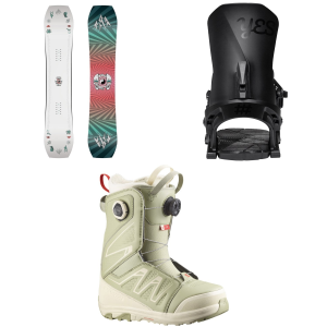 Jones Women's Jones Tweaker Snowboard 2026 - 146 Package (146 cm) + M Womens in White size 146/M | Nylon/Plastic - $818.80 at evo