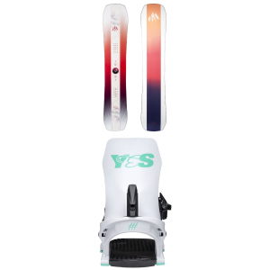 Jones Women's Jones Twin Sister Snowboard 2027 - 155 Package (155 cm) + M Womens in White size 155/M | Nylon/Plastic - $788.91 at evo