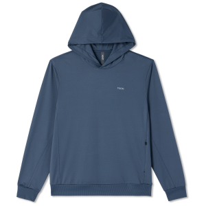 Vuori Sunday Pullover Hoodie Men's 2026 in Blue size Medium | Elastane/Polyester