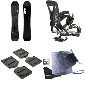 Lib Tech Lib Tech Orca Techno Splitboard 2027 - 159 Package (159) + L Splitboard Bindings size 159/L | Nylon/Aluminum/Plastic - $2453.94 at evo