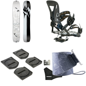 Jones Jones Solution Splitboard 2027 - 165W Package (165W cm) + M Splitboard Bindings size 165W/M | Nylon/Aluminum/Plastic - $2253.90 at evo