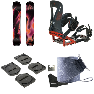 Jones Women's Jones Howler Splitboard 2027 - 151 Package (151) + XS Splitboard Bindings size 151/Xs | Aluminum/Plastic - $1933.90 at evo