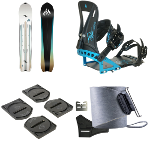 Jones Jones Stratos Splitboard 2027 - 161W Package (161W) + M Splitboard Bindings in Blue size 161W/M | Aluminum/Plastic - $1868.90 at evo