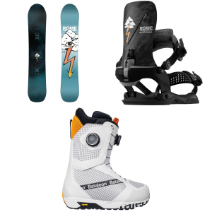 Rome Stale Crewzer Snowboard 2027 - 158W Package (158W cm) + M/L Mens in Black size 158W/M/L | Aluminum