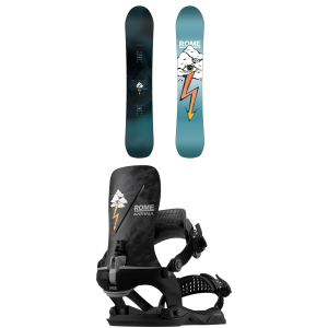 Rome Stale Crewzer Snowboard 2027 - 154 Package (154 cm) + Large/X-Large Mens in Black size 154/L/Xl | Aluminum