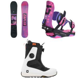 CAPiTA Charlie Slasher evo 25th Anniversary Snowboard 2027 - 154 Package (154 cm) + M Mens size 154/M | Aluminum