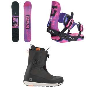 CAPiTA Charlie Slasher evo 25th Anniversary Snowboard 2027 - 158 Package (158 cm) + M Mens size 158/M | Aluminum