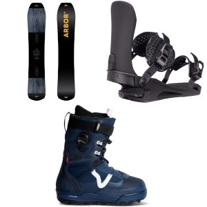 Arbor Arbor Coda Snowboard 2027 - 155 Package (155 cm) + S Mens in Red size 155/S | Aluminum/Plastic - $1223.91 at evo