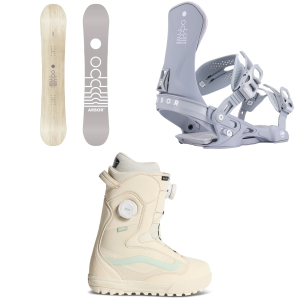 Arbor Women's Arbor Mantra Snowboard 2027 - 143 Package (143 cm) + S Womens in White size 143/S | Aluminum/Plastic - $1043.01 at evo