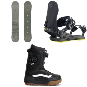 Arbor Arbor Formula Decon Snowboard 2027 - 158 Package (158 cm) + L Mens in Black size 158/L | Nylon/Plastic - $971.01 at evo