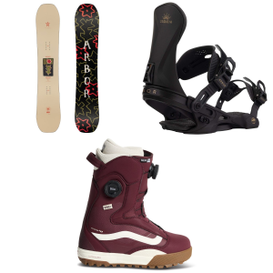 Arbor Women's Arbor Swoon Decon Snowboard 2027 - 144 Package (144 cm) + M Womens in Black size 144/M | Aluminum/Plastic - $953.01 at evo