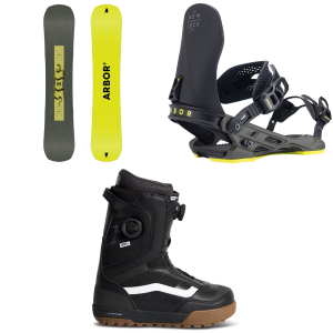 Arbor Arbor Draft Snowboard 2027 - 148 Package (148 cm) + S Mens in Charcoal size 148/S | Nylon/Plastic - $944.01 at evo