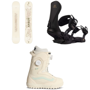 Arbor Women's Arbor Cadence Snowboard 2027 - 147 Package (147 cm) + M Womens in Black size 147/M | Aluminum/Plastic - $926.01 at evo