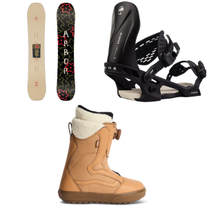 Arbor Women's Arbor Swoon Decon Snowboard 2027 - 152 Package (152 cm) + M Womens in White size 152/M | Nylon - $832.41 at evo