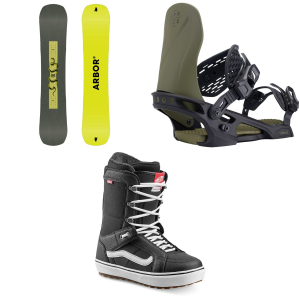 Arbor Arbor Draft Snowboard 2027 - 152 Package (152 cm) + M Mens in Black size 152/M | Aluminum - $782.91 at evo